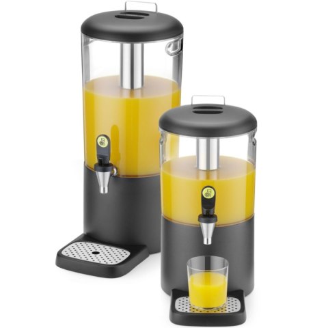 Dyspenser dozownik chłodzący do soków napojów UNIQ 8 l - czarny Hendi