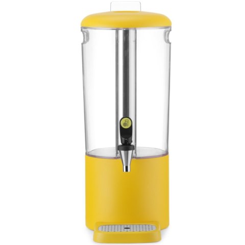 Dyspenser dozownik chłodzący do soków napojów UNIQ 8 l - żółty Hendi