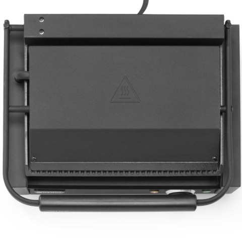Grill elektryczny kontaktowy z płytą ryflowaną 340x235 mm 2200 W Hendi