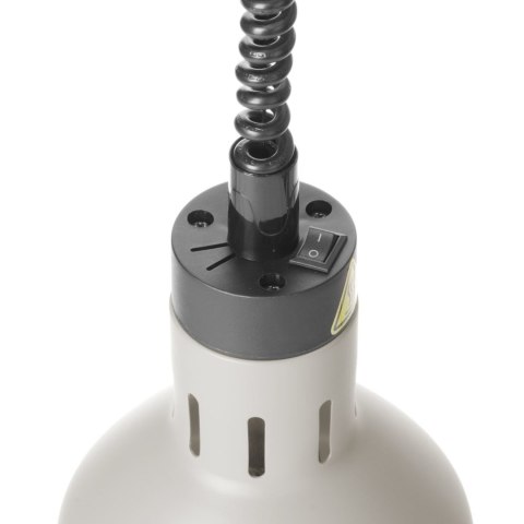 Lampa do podgrzewania potraw wisząca cylindryczna śr. 175 mm 250 W - biała Hendi