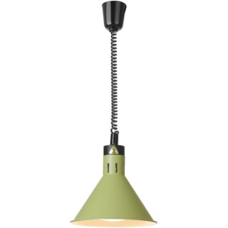 Lampa do podgrzewania potraw wisząca stożkowa śr. 275 mm 250 W - zielona Hendi