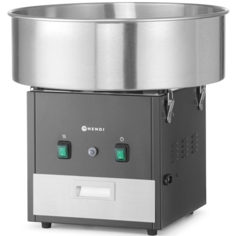 Maszyna urządzenie do waty cukrowej bez pokrywy 52 cm 1130 W - czarna Hendi