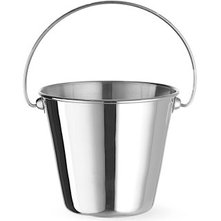 Mini wiaderko z uchwytem do serwowania przekąsek stalowe śr. 130x110 mm Hendi