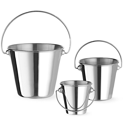 Mini wiaderko z uchwytem do serwowania przekąsek stalowe śr. 75x66 mm Hendi