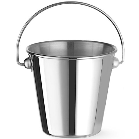 Mini wiaderko z uchwytem do serwowania przekąsek stalowe śr. 90x85 mm Hendi