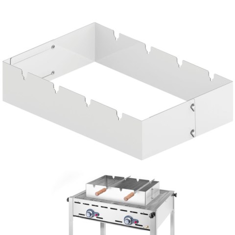 Nasadka na grilla do szaszłyków prostokątna Churrasco 530x350x117 mm Tramontina