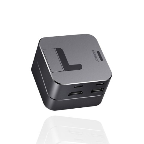Podstawka wielofunkcyjny HUB do MacBook Pro USB-C USB 3.0 RJ45 HDMI Thunderbolt szary JOYROOM