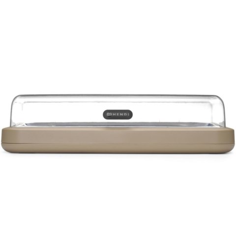 Witrynka ekspozycyjna z wkładem chłodzącym UNIQ GN 1/1 - beżowa Hendi