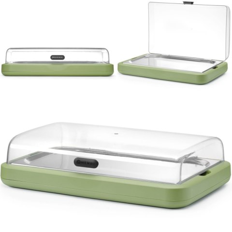 Witrynka ekspozycyjna z wkładem chłodzącym UNIQ GN 1/1 - zielona Hendi