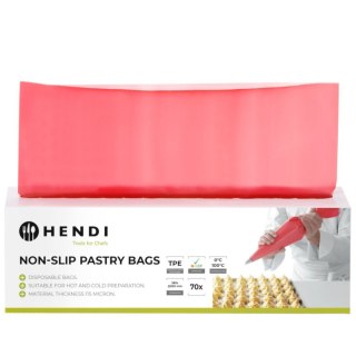Worki foliowe cukiernicze do szprycowania ozdabiania 520 x 280 mm - rolka 70 szt. Hendi