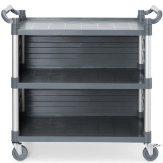 Wózek kelnerski serwisowy z bocznymi panelami do 150 kg 3-półki 842x486 mm Amer Box
