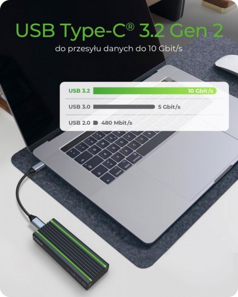 IB-1824ML-C31 Obudowa M.2 NVMe z oświetleniem RGB IcyBox