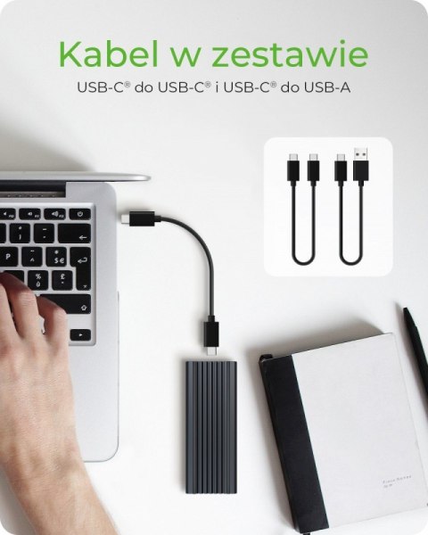 IB-1824ML-C31 Obudowa M.2 NVMe z oświetleniem RGB IcyBox