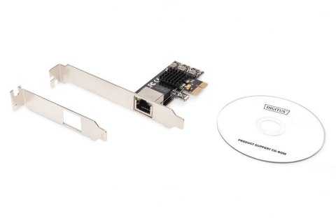 Karta sieciowa przewodowa PCI Express 1x RJ45 2.5 Gigabit Ethernet 10/100/1000/2500Mbps Digitus