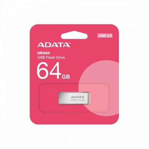 Pendrive UR350 64GB USB3.2 Gen2 Metal brązowy Adata