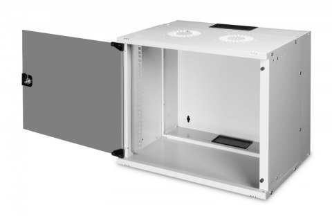 Szafa sieciowa wisząca 19" 9U, SOHO PRO 460 x 540 x 400 mm, nośność 60kg, drzwi szyba, niezłożona, Szara Digitus