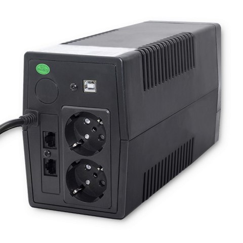 Zasilacz awaryjny UPS | Monolith | 850VA | 480W | LCD | USB | RJ45 Qoltec
