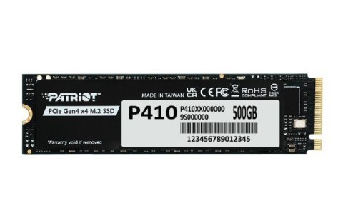 Dysk SSD 500GB P410 PCIe M.2 Gen4 x4 NVMe 1.4 2280 5000/2300MB/s Patriot
