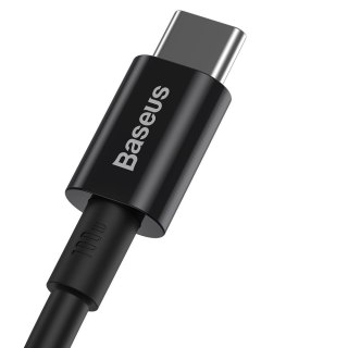 Kabel przewód Superior USB-C - USB-C szybkie ładowanie 100W 5A 2m - czarny BASEUS