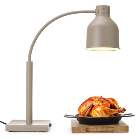 Lampa grzewcza stołowa do podgrzewania potraw giętka 250 W - beżowa Hendi