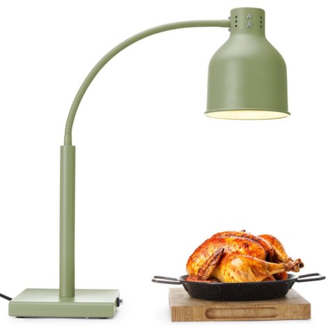 Lampa grzewcza stołowa do podgrzewania potraw giętka 250 W - zielona Hendi