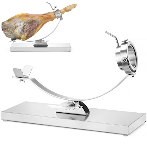 Stojak uchwyt do szynki dojrzewającej jamon serrano stalowy 595 x 215 x 300 mm Hendi