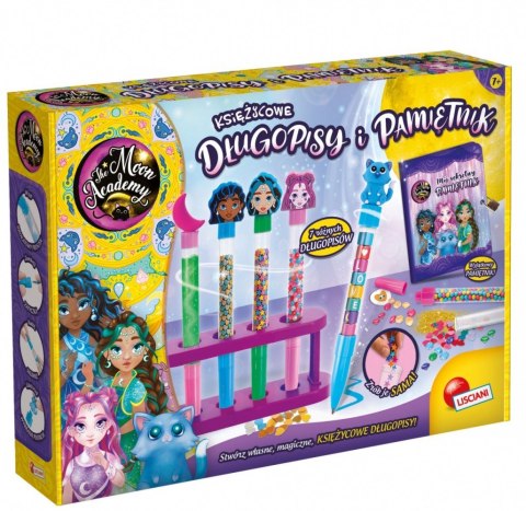 Zestaw kreatywny Moon Academy Księżycowe długopisy i pamiętnik Lisciani