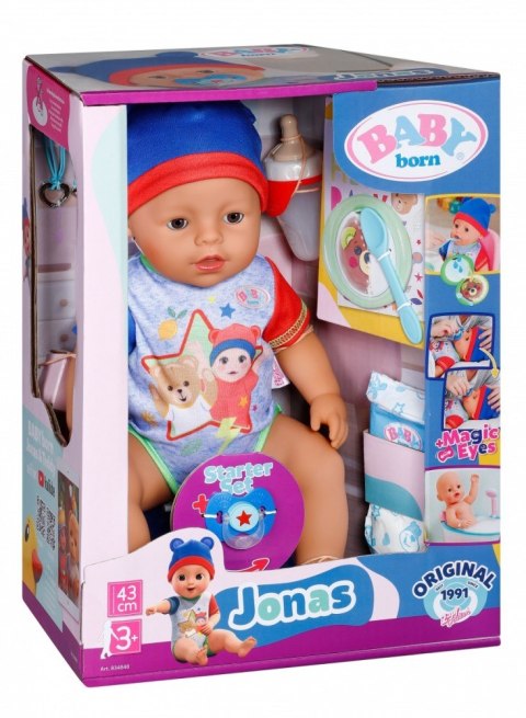 Lalka Baby Born Chłopiec Jonas 43cm Zapf