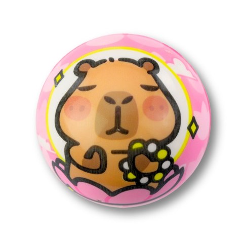 Piłka Piłeczka Piankowa Do Odbijania Zabawy Kapibara 6,5 cm LEAN TOYS