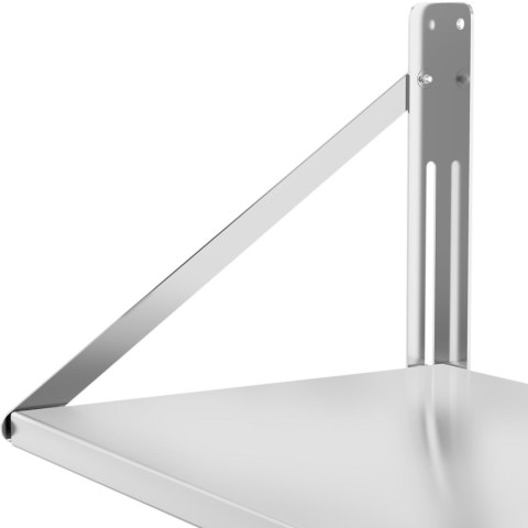 Półka ścienna gastronomiczna składana ze stali nierdzewnej do 40 kg 60 x 45 cm Royal Catering