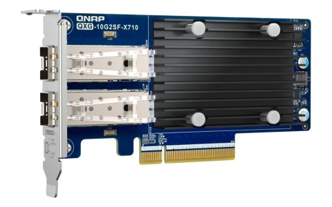 Dwuportowa sieciowa karta rozszerzeń QXG-10G2SF-X710 10GbE d-p SFP+ network expand card QNAP