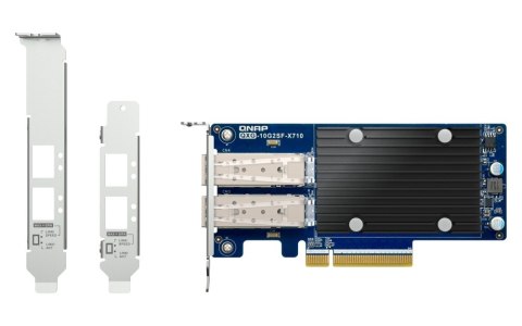 Dwuportowa sieciowa karta rozszerzeń QXG-10G2SF-X710 10GbE d-p SFP+ network expand card QNAP