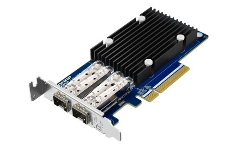 Dwuportowa sieciowa karta rozszerzeń QXG-10G2SF-X710 10GbE d-p SFP+ network expand card QNAP