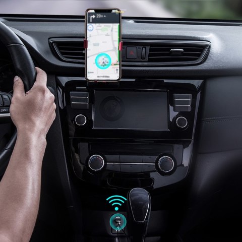 BA01 odbiornik dźwięku Bluetooth 5.0 kabel adapter audio AUX jack czarny BASEUS