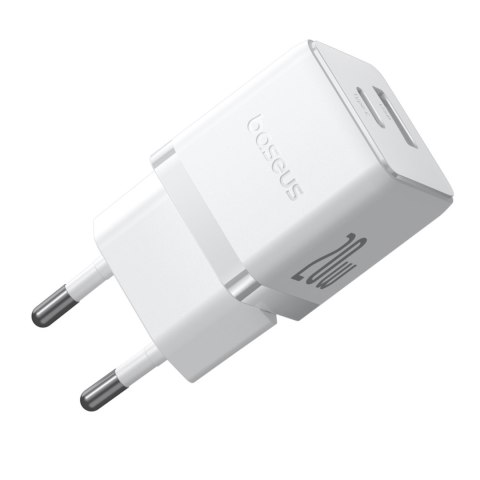 Ładowarka sieciowa Palm 20W USB-C USB-A - biała BASEUS