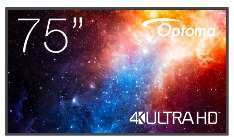 Monitor wielkoformatowy 75 cali N3751K matowy 24h/7,450cd/m2,USB-C,4K UHD (3840 x 2160),Android 11,Wifi+BT,OMS kod producenta  Optoma