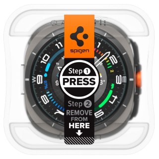 Szkło hartowane z ramką montażową na Samsung Galaxy Watch Ultra 47 mm - 2 szt. SPIGEN
