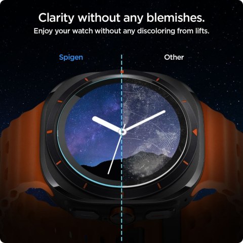 Szkło hartowane z ramką montażową na Samsung Galaxy Watch Ultra 47 mm - 2 szt. SPIGEN