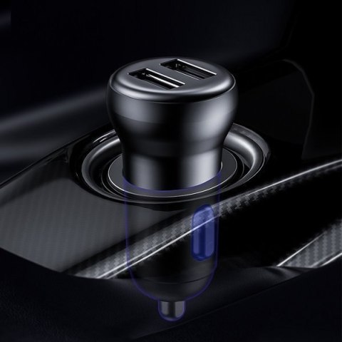 Transmiter FM bezprzewodowy Bluetooth z ładowarką S-16 Overseas edition czarny BASEUS