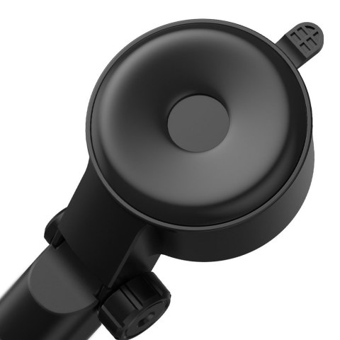 Uchwyt samochodowy na telefon teleskopowy grawitacyjny na szybę deskę rozdzielczą czarny BASEUS
