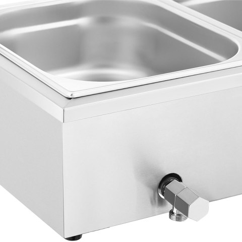 Bemar podgrzewacz do potraw bufet grzewczy z osłoną 4 x GN 1/2 2000 W Royal Catering