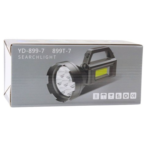 Latarka Turystyczna Robocza Reflektor LED 4 Tryby Powerbank LEAN