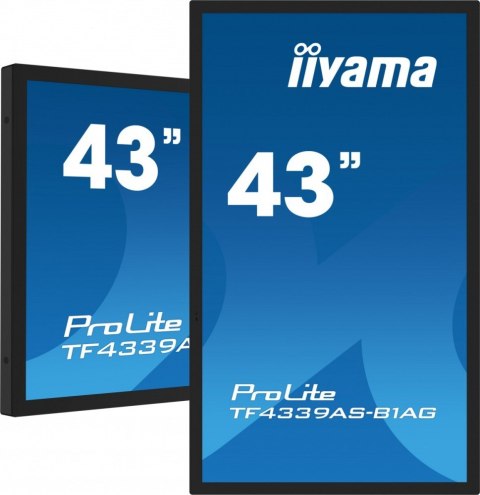 Monitor 43 cale TF4339AS-B1AG,IPS,4K,HDMIx2,DP,RJ45,3xUSB,40pkt, ANDROID,24/7 IIYAMA