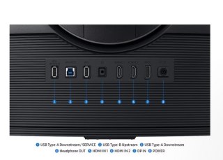 Monitor 37 cali Odyssey G7 G75F VA 3840 x 2160 UHD 16:9 2xHDMI 1xDP 1xUSB-B 2xUSB-A 1ms 165Hz zakrzywiony 3Yd2d (LS37FG750EUXEN) Samsung