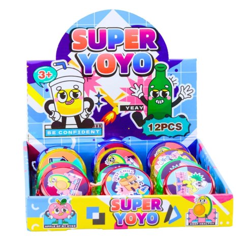 Klasyczne Jojo Zabawka Zręcznościowa YoYo Światła 6 cm Mix LEAN TOYS