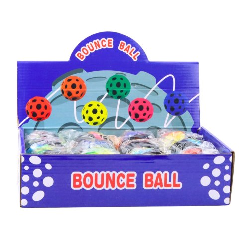 Piłeczka Księżycowa Na Gumce Do Ćwiczeń Zręczności Wgłębienia 6,5 cm LEAN TOYS