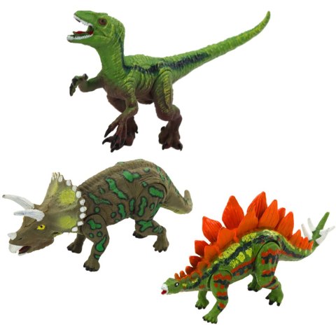 Zestaw Figurek Dinozaury Ruchome Nogi Paszcze 6szt LEAN Toys