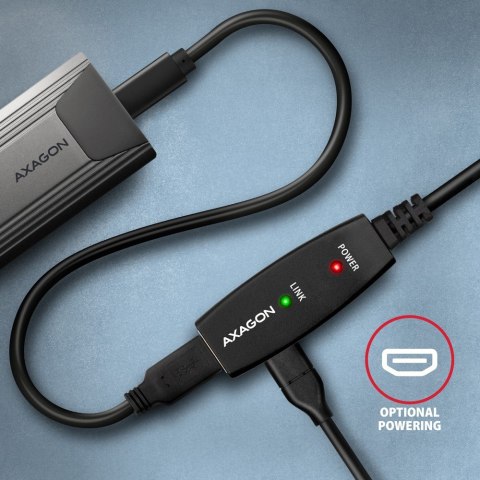 ADR-310 USB 3.0 A-M -> A-F aktywny kabel przedłużacz/wzmacniacz 10m AXAGON