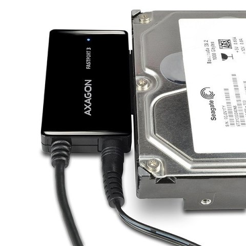 ADSA-FP3 Adapter USB 3.2 Gen 1 - SATA 6G HDD FASTport3 (2.5", 3.5", 5.25") w tym zasilacz AXAGON