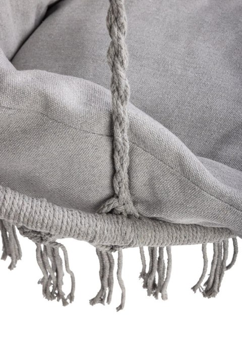 Huśtawka ogrodowa LUARO bocianie gniazdo z poduszką XXL szare 80cm 150kg Kik Sp. z o. o. Sp. k.